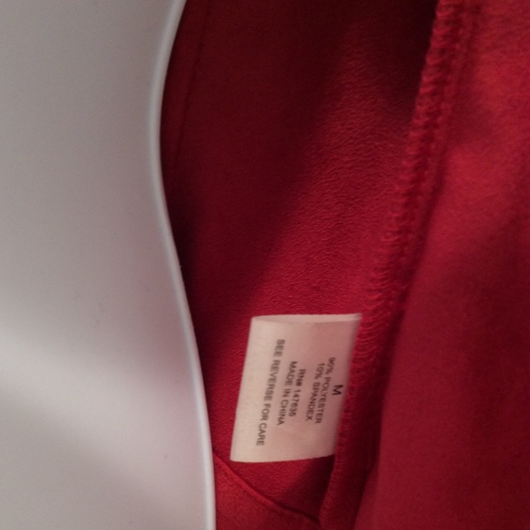Red faux suede short jacket - Picture 5 of 5